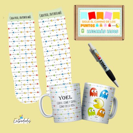 Kit Pac-Man Personalizado | Regalo Original y Divertido