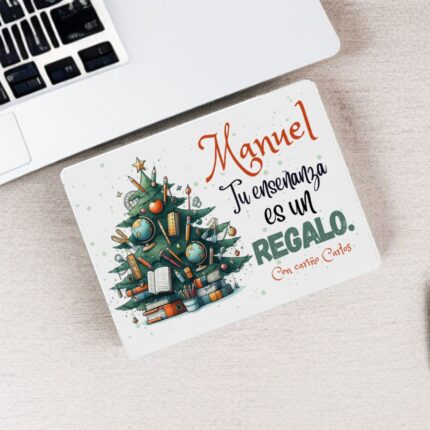 Set Regalo para Profesor Personalizado – Taza y Alfombrilla con Diseño de Árbol Escolar