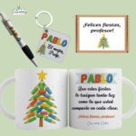 Kit de Navidad Personalizado para Profesor – Árbol de Lapiceros