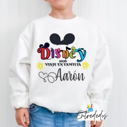 Sudaderas Disney familiares personalizadas – Crea vuestro conjunto mágico