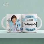 Taza personalizada para fisioterapeuta ☕💪 de 330 ml apta para microondas y lavavajillas