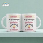 Taza personalizada para mujer con frase motivadora de Andrea ☕ 330 ml apta para microondas y lavavajillas