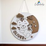 Placa decorativa madera personalizada