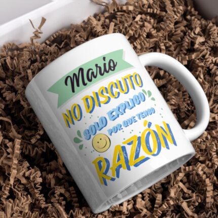 Taza personalizada con nombre divertida