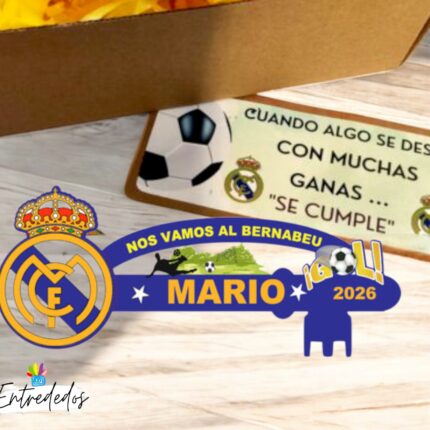 Llave personalizada para apoyar tu partido y equipo de fútbol favorito