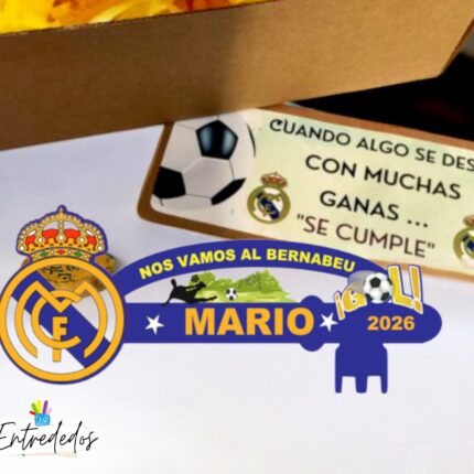 Llave personalizada para apoyar tu partido y equipo de fútbol favorito