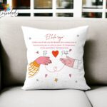 Cojín personalizado Hilo Rojo del Destino 40x40 con nombres