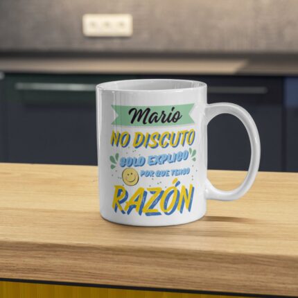 Taza personalizada con nombre divertida
